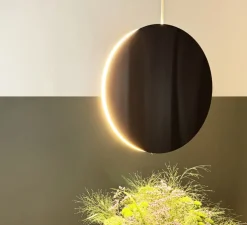 Suspension, Myra, or, LED, 3000K, 350 lm, Ø40cm, H3cm - BACCARIS