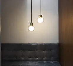 Suspension, Nabila 552.22, noir matt, noir chromé et verre fumé, IP40, Ø16cm, H17,5cm - Tooy