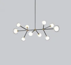 Suspension, NABILA-552.10, noir et blanc, L130cm, H44cm - Tooy