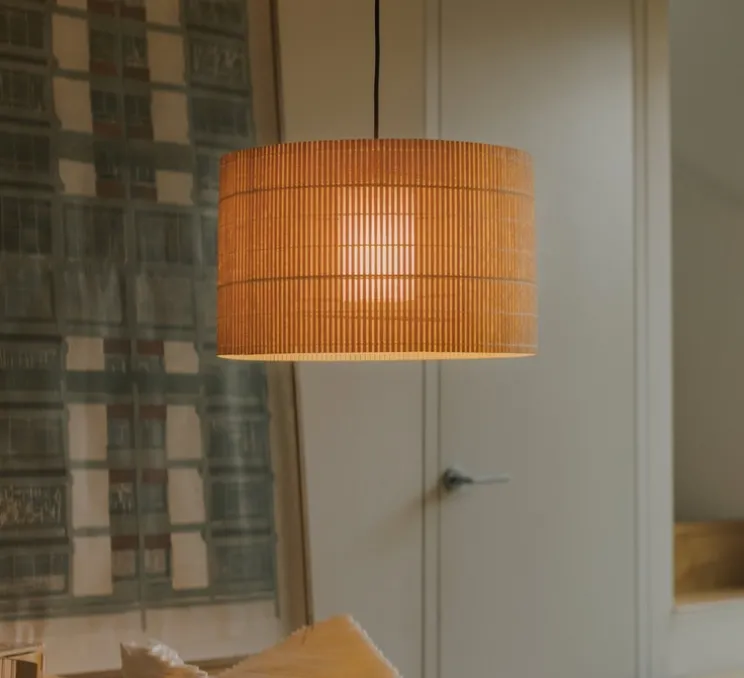 Suspension, Nagoya, bois, Ø42cm, H25cm - Santa & Cole