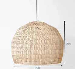 Suspension, Nama 3, naturel, Ø72cm, H57cm - Ay Illuminate