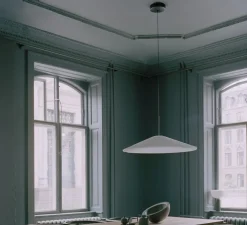 Suspension, Nebra L, blanc, IP22, LED, 2700K, Ø90cm, H37,5cm - New Works