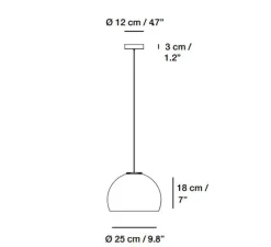 Suspension, Neil 25, albâtre, câble or et rosace or satiné, LED, 2700K, 910lm, Ø25cm, H18cm - Carpyen