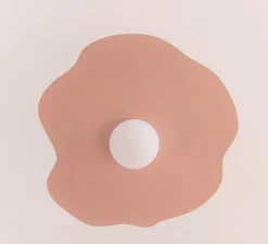 Suspension, Nenuphar grand, peinture laquée rose pâle, Ø78cm, H1,5cm - Little Anana