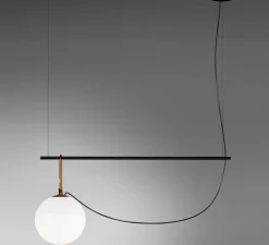 Suspension, NH S1, blanc, laiton, noir, L58cm, H40,3cm - Artemide