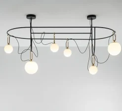 Suspension, Nh S5 Elliptic, noir, L169cm, H98cm - Artemide