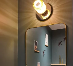 Suspension, NL 12, noir et blanc, LED, 2700K, 4800 lm, L130cm, H10,4cm - DCW éditions Paris