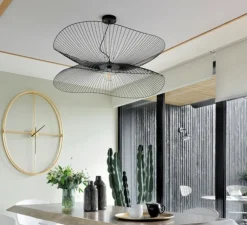 Suspension, noir et blanc, Ø26cm, H32cm - Zangra