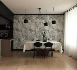 Suspension nomade, Grand Nuage, blanc, noir, Ø43cm - Designheure