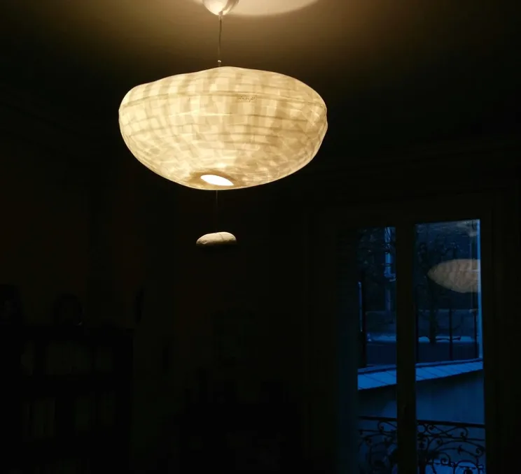 Suspension, Nuage, Giboulée, blanc, L50 cm, H35cm - Celine-Wright