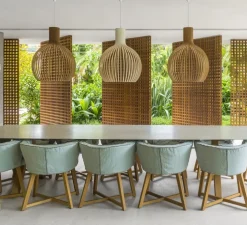 Suspension, Octo 4240, bouleau, LED, 3000K, 1060lm, Ø54cm, H68cm - Secto Design