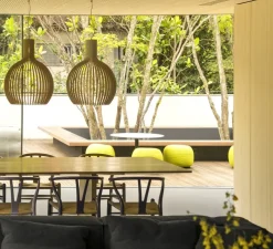 Suspension, Octo 4240, bouleau, LED, 3000K, 1060lm, Ø54cm, H68cm - Secto Design