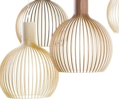 Suspension, Octo 4240, bouleau, LED, 3000K, 1060lm, Ø54cm, H68cm - Secto Design