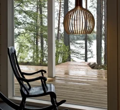 Suspension, Octo Small, 4241, noyer, Ø45cm, H55cm - Secto Design