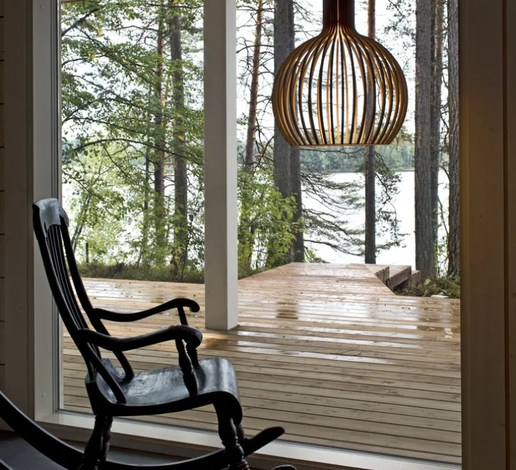 Suspension, Octo Small, 4241, noyer, Ø45cm, H55cm - Secto Design