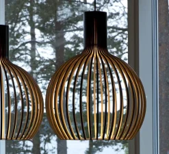 Suspension, Octo Small, 4241, noyer, Ø45cm, H55cm - Secto Design