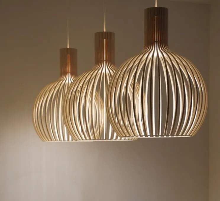 Suspension, Octo Small, 4241, noyer, Ø45cm, H55cm - Secto Design