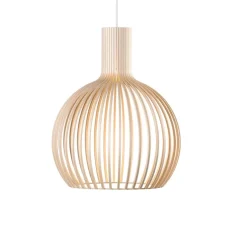 Suspension, Octo small, bouleau, 3000K, 1060lm, Ø45cm, H55cm - Secto Design