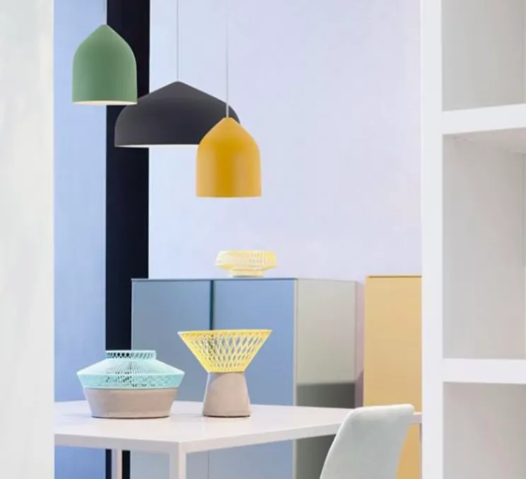 Suspension, Odile S, jaune, Ø20cm, H22cm - LUMEN CENTER ITALIA