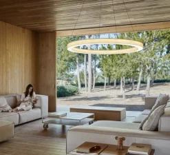 Suspension, Oh! Line, blanc ivoire, LED, 3000K, 2743lm, Ø80cm, H5cm - LZF