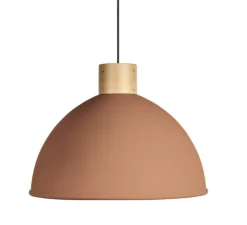 Suspension, Olot, bauxite et bois, Ø58,5cm, H45,2cm - Easy Light by Carpyen