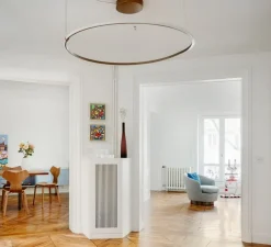 Suspension, Olympic F45, bronze, LED, 3000k,6120lm, L108,7cm, H20cm - Fabbian