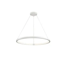 Suspension, ONE 80, blanc, LED, dim, 3000/4000K, 1930/2140 lm, Ø80cm, H3cm - Slv