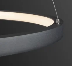 Suspension, one 60, noir, LED, 3000K, 1550 lm, Ø60cm, H3cm - SLV