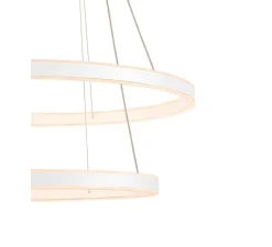 Suspension, One double, blanc mat, LED, dim, 3000-4000K, 2100-2120 lm, Ø80cm, H4,5cm - SLV