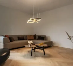 Suspension, One double, laiton, LED, dim, 2700K, 1270 lm, Ø60cm, H4,5cm - SLV