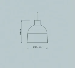 Suspension, Ons, aloe, Ø21,4cm, H23,4cm - Easy Light by Carpyen