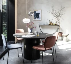 Suspension, Opal, blanc, laiton, Ø22cm, H17cm - House Doctor