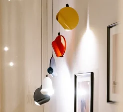 Suspension, Oplà, blanc brillant, Ø16cm, H16cm - OliveLab