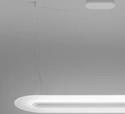 Suspension, Opti-Line, blanc, LED, dim, 3000K, 5685 lm, Ø129cm, H3cm - Stilnovo