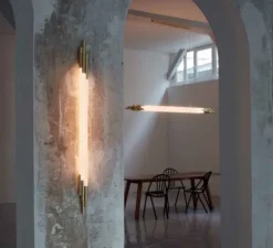 Suspension, ORG P H 2000, blanc, or, L200cm, H7,7cm - DCW éditions Paris