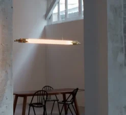 Suspension, ORG P H 2000, blanc, or, L200cm, H7,7cm - DCW éditions Paris