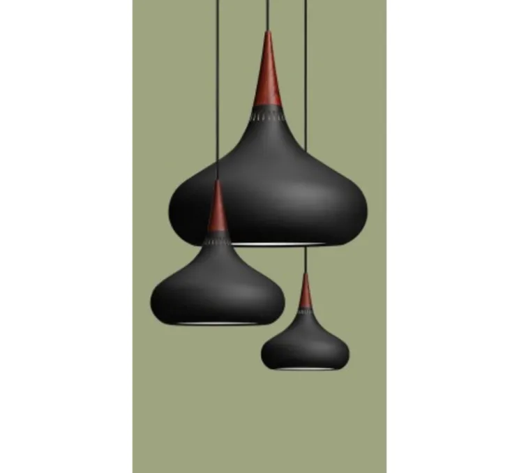 Suspension, Orient, noir, Ø22,5cm, H24,5cm - Fritz Hansen