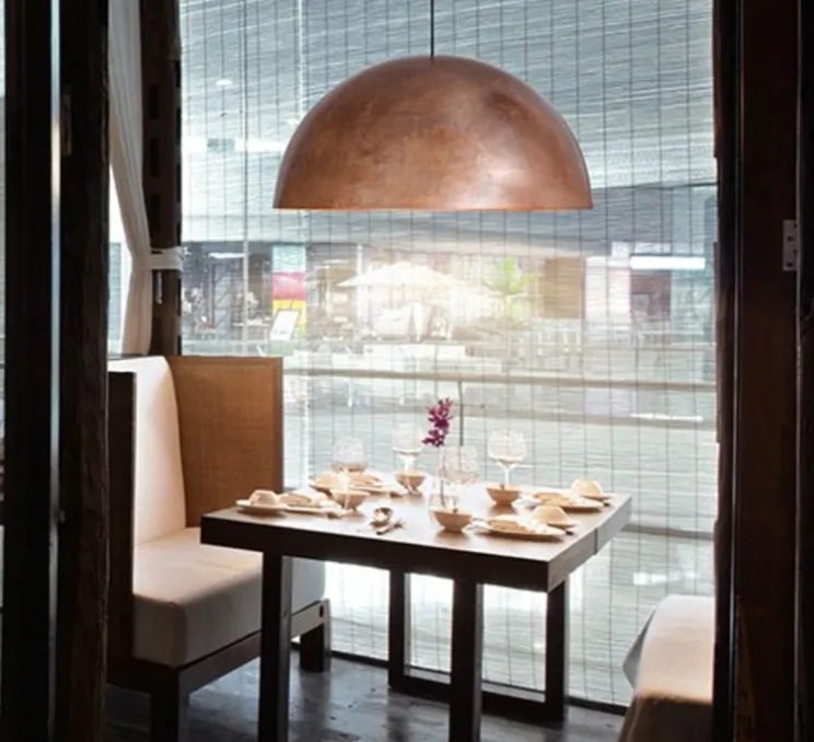 Suspension, Oru F25 A07 Copper, cuivre, Ø80cm, H45cm - Fabbian