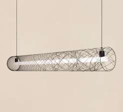 Suspension, Out of order, OOO, noir, L105cm, Ø13cm - Atelier Robotiq