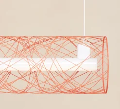 Suspension, Out of order, OOO, corail, L105cm, Ø13cm - Atelier Robotiq