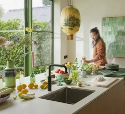 Suspension, Oval L, jaune, Ø35cm, H75cm - HK Living