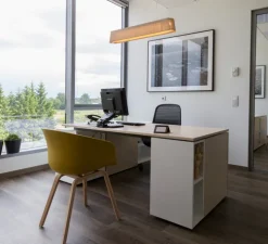 Suspension, Owalo 7000, bois, noyer, LED, L100cm, H13cm - Secto Design