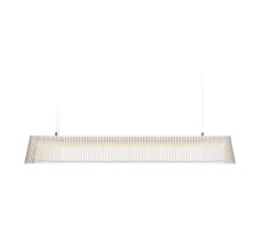 Suspension, Owalo 7000, câble+interrupteur, blanc laminé, LED, L100cm, H13cm - Secto Design