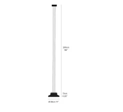 Suspension, Pace 28, 1 module, transparent, LED, dim, 2700K, Ø28cm, H11cm - A-N-D