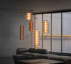 Suspension, Pace 28, 3 modules, transparent, LED, dim, 2700K, Ø28cm, H24cm - A-N-D