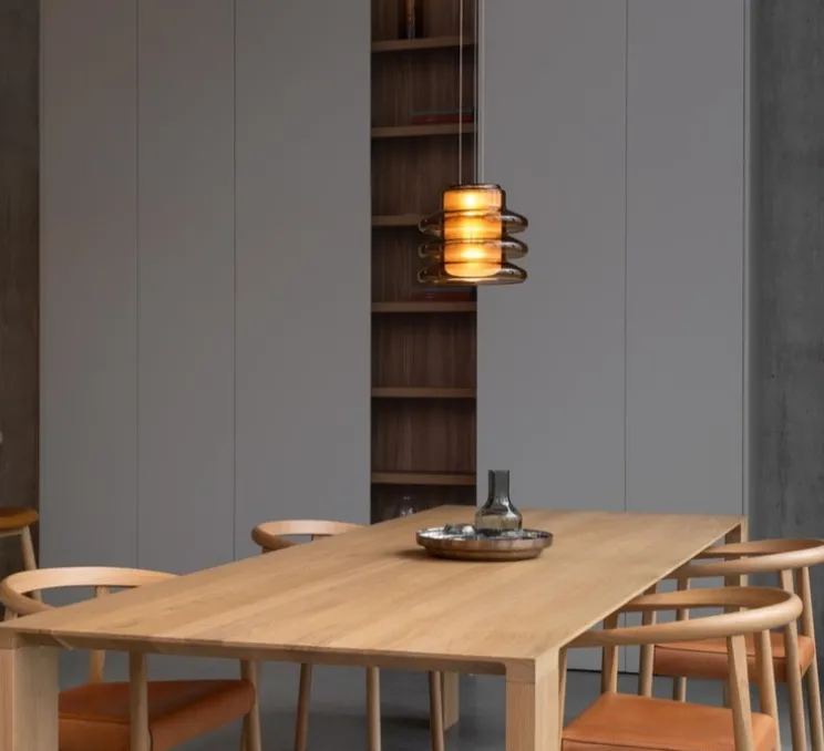 Suspension, Pace 28, 3 modules, ambre, LED, dim, 2700K, Ø28cm, H24cm - A-N-D