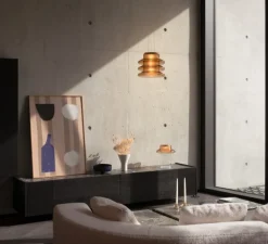 Suspension, Pace 28, 3 modules, ambre, LED, dim, 2700K, Ø28cm, H24cm - A-N-D