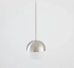 Suspension, Pallina, nickel, Ø12cm, H36cm, LED, 2700K, 470lm - Fontana Arte