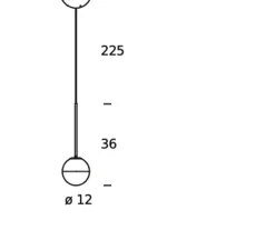 Suspension, Pallina, nickel, Ø12cm, H36cm, LED, 2700K, 470lm - Fontana Arte