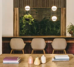 Suspension, Palma 3726, graphite, LED, 2700K, 1371lm, Ø22cm, H40cm - Vibia